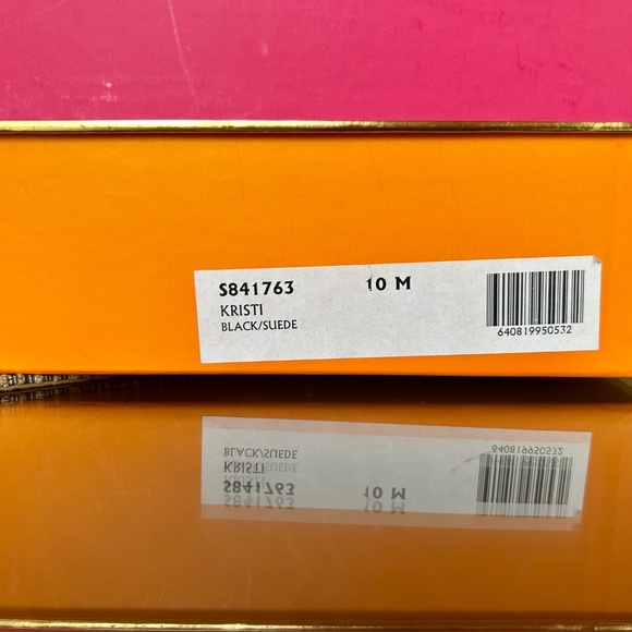 Kate Spade “Kristi” Black Suede Boots with Bow Size 10 - Picture 5 of 7